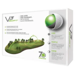 TaylorMade V3 Soft Golf Balls 7 TaylorMade V3 Soft Golf Balls -Golf Supplies Store 2019v3softgolfballswhite3