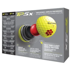 TaylorMade TP5x Golf Balls 7 TaylorMade TP5x Golf Balls -Golf Supplies Store 2021tp5xballsyellow3