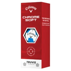 Callaway Chrome Soft Truvis Golf Balls -Golf Supplies Store Callaway 2022 Chrome Soft Truvis Golf Balls White Blue Yellow 4