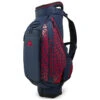 J.Lindeberg Print Golf Tour Staff Bag -Golf Supplies Store J Lindeberg Print Golf Tour Staff Bag Bridge Swirl Red JL Navy Barbados Cherry 1