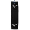 Mizuno RB Tri-Fold Golf Towel 1 Mizuno RB Tri-Fold Golf Towel -Golf Supplies Store Mizun RB Trifold Towel Back White 1