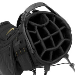 Nike Air Hybrid 2 Golf Stand Bag -Golf Supplies Store Nike Air Hybrid 2 Golf Stand Bag Black Black University Gold 3