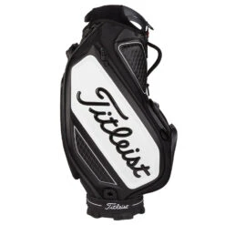 Titleist Golf Tour Staff Bag -Golf Supplies Store Titleist 2022 Golf Tour Staff Bag Black White 4