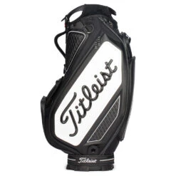Titleist Golf Tour Staff Bag -Golf Supplies Store Titleist 2022 Golf Tour Staff Bag Black White 5