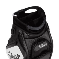 Titleist Golf Tour Staff Bag -Golf Supplies Store Titleist 2022 Golf Tour Staff Bag Black White 6