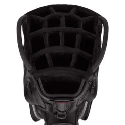 Titleist Jet Black Premium StaDry Golf Cart Bag 9 Titleist Jet Black Premium StaDry Golf Cart Bag -Golf Supplies Store Titleist 2022 Tour Series Premium StaDry Cart Bag Black White 4