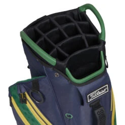 Titleist Cart 14 Shamrock Golf Cart Bag -Golf Supplies Store Titleist 2023 Cart 14 Shamrock Golf Cart Navy Green Gold 4