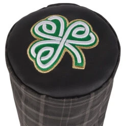 Titleist Barrel Leather Shamrock Driver Headcover 9 Titleist Barrel Leather Shamrock Driver Headcover -Golf Supplies Store Titleist Barrel Leather Performance Driver Cover Black Green 3