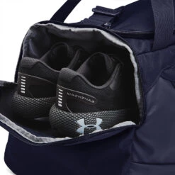 Under Armour Undeniable 5.0 Golf Duffle Bag -Golf Supplies Store Under Armour Undeniable 5.0 Duffle Bag Midnight Navy Midnight Navy Metallic Silver 4