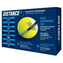 TaylorMade Distance Plus Golf Balls 7 TaylorMade Distance Plus Golf Balls -Golf Supplies Store distanceplusballsyellow3