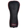 Titleist Jet Black Leather Driver Headcover 1 Titleist Jet Black Leather Driver Headcover -Golf Supplies Store jetblackleatherdrivercoverblackred1