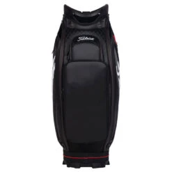 Titleist Jet Black Golf Tour Staff Bag -Golf Supplies Store jetblackstafftourbagblackred3