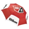 Wilson Tour Double Canopy Golf Umbrella 1 Wilson Tour Double Canopy Golf Umbrella -Golf Supplies Store wilsonstafftourumbrellaredwhite1